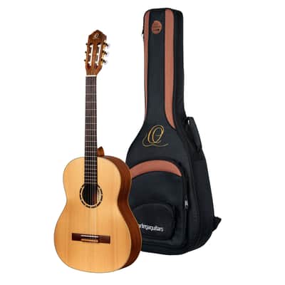 Ortega R131SN-L Family Series Pro Solid Cedar Top Mahogany Neck Nylon 6-String Classical Acoustic Guitar w/Gig Bag For Left Hand Player image 1