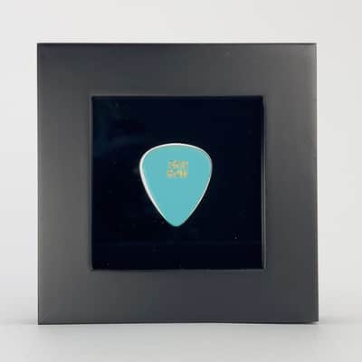 3" x 3" Double Sided Guitar Pick Display, BLACK #351 Shape Bild 5