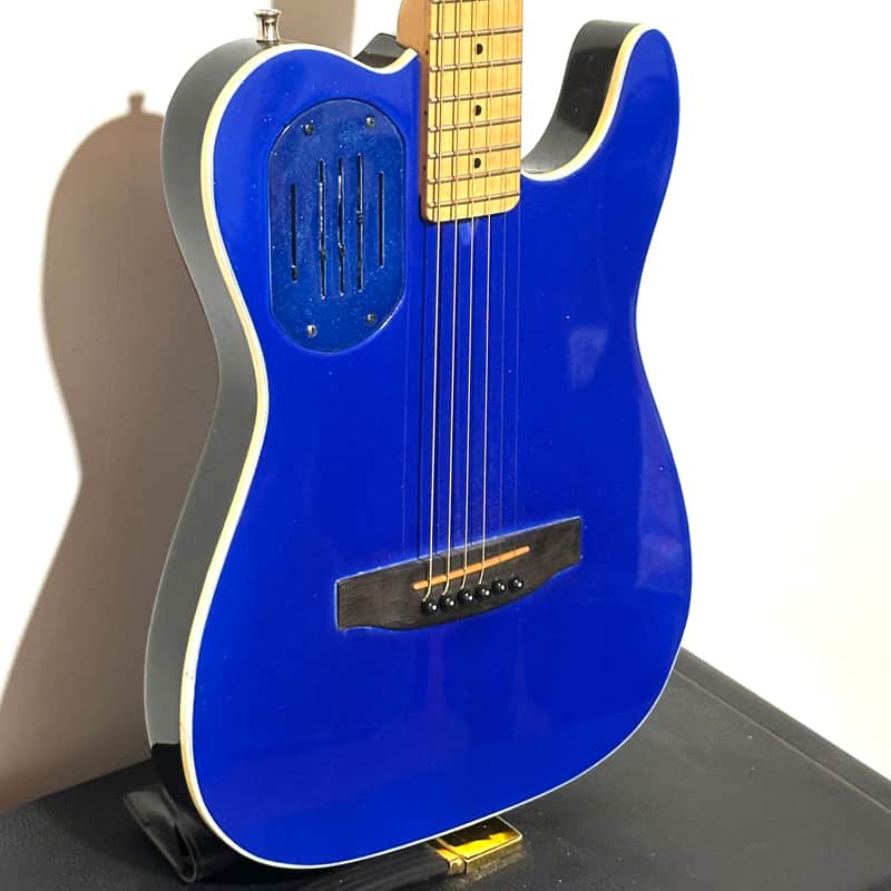 1990 Godin Acousticaster LR Baggs Sparkle blue