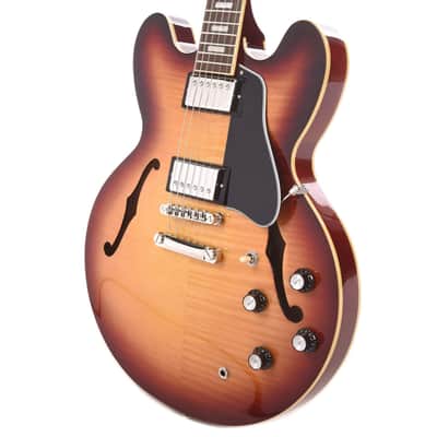 Epiphone Inspired by Gibson ES-335 Figured Semi-Hollow Guitar - Raspberry Tea Burst image 2