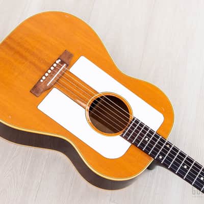 1964 Gibson F-25 Folksinger Vintage X-Braced Acoustic Guitar Natural, Crack-Free w/ Case image 9