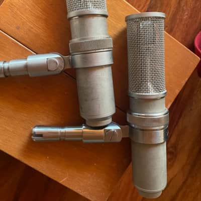 NRU MO-432 condenser microphone pair vintage 1962 - Silver image 3