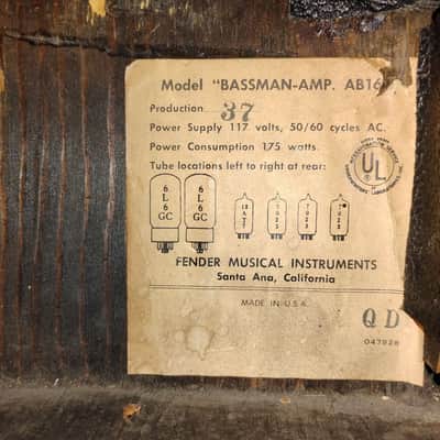 Fender Bassman 1967 - black image 13