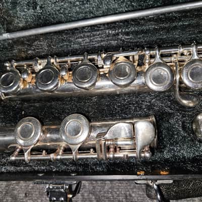 Yamaha YFL-221 Student Flute 2010s - Silver image 2