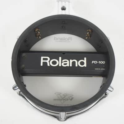 Roland PD-100 WH V-Drums Dual Trigger Pad 10" Mesh Head WHITE image 6