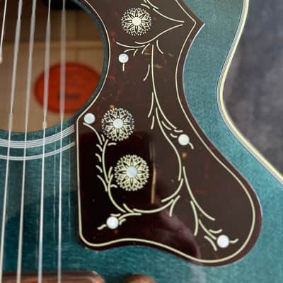 Gibson SJ-200 Custom Shop Made 2 Measure Limited Edition 2024 Blue Top - Natural Flame Back image 5