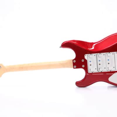 Mercurio Red Strat Stratocaster Electric Guitar Interchangeable Pickups #50809 image 11