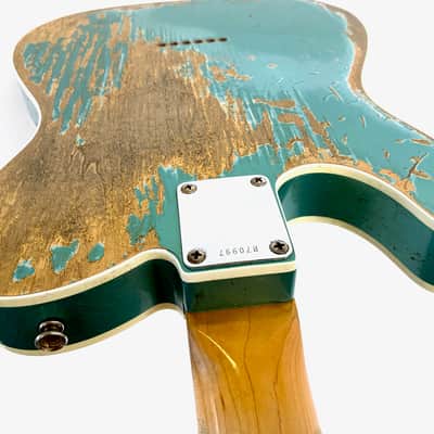 Fender Telecaster Custom 60 Heavy Relic Custom Shop 2013 Teal Green Metallic image 14