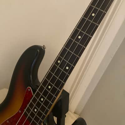 Fender MIJ '62 REISSUE JAZZ BASS 1987-1988 - SUNBURST ROSEWOOD FINGERBOARD GREAT CLEAN BASS! image 11