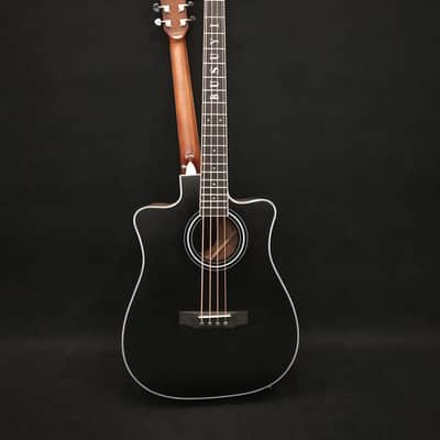 Busuyi Guitar 4 String Bass 6 String Lead Acoustic, Travel Acoustic Guitar with  Hard Case image 1