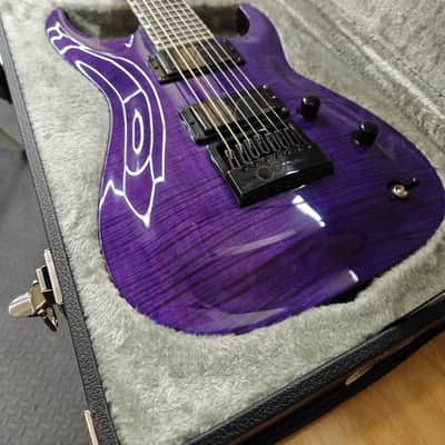 ESP LTD SH-7 Evertune Brian (Head) Welch Signature See Thru Purple image 2