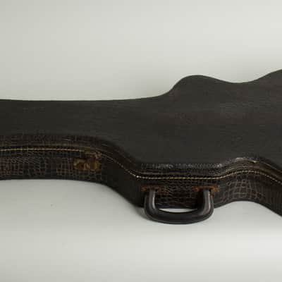 National  Val-Pro 88 Semi-Hollow Body Electric Guitar (1963), ser. #T-86077, original black alligator hard shell case. image 11