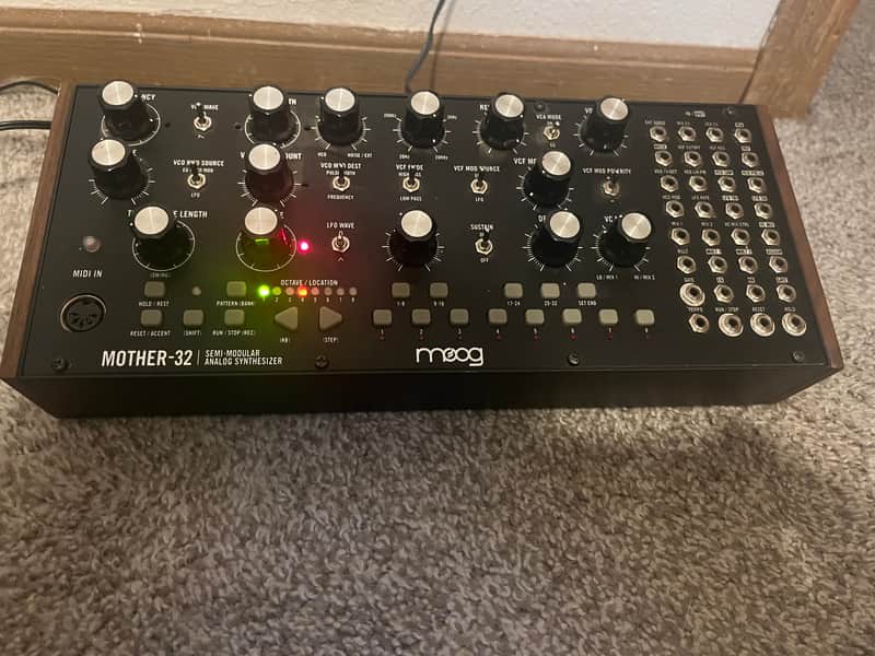 Moog Mother-32 Tabletop / Eurorack Semi-Modular Synthesizer 2015 - Present - Black image 1
