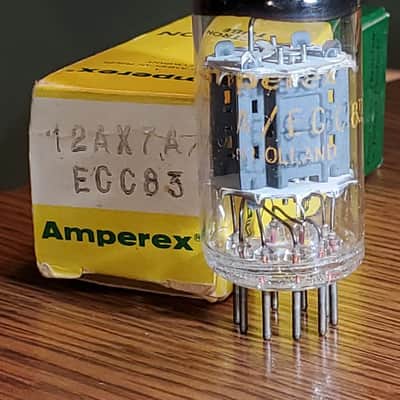 12AX7A Amperex Red Tip Medical Grade Preamp2/TV7 Tested ( 1 ) Tube Lot image 1