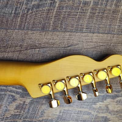 MyDream Partcaster Custom Built - Gold Charlie Christian Quarter Sawn image 7