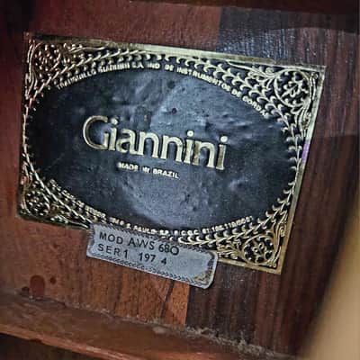 Giannini AWS-680 12 string Acoustic Guitar image 3
