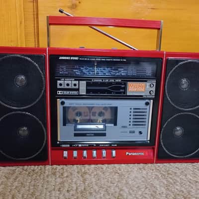 Panasonic RX F 32LS Rare Vintage Red Casette Deck Boombox Warranty image 1