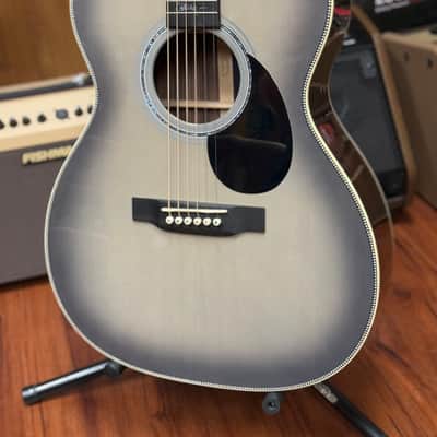 Martin OMJM John Mayer Signature 20th Anniversary Acoustic Guitar - Platinum Gray Burst w/Hard Case- New! image 1