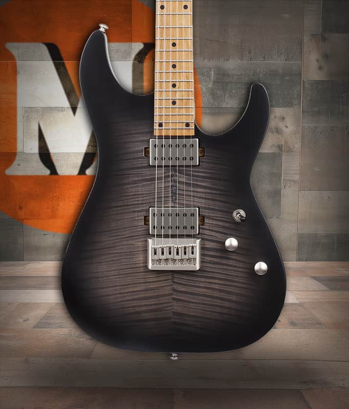 Schecter C-1 Standard Plus Electric Guitar - Transparent Black Burst (3936) image 1