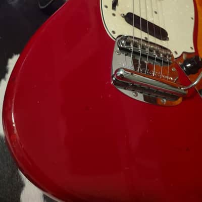 1966 Fender Mustang- Dakota Red- With Original Case & Tremolo Bar! Very Cool! image 5