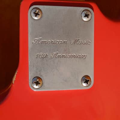 Fender Cunetto Custom Shop Jazz Bass 1996 Aged Fiesta Red image 7
