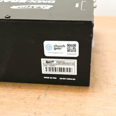 Elation DMX-Branch/4 4-Way 3-pin and 5-pin DMX Distributor CG013ZS image 7