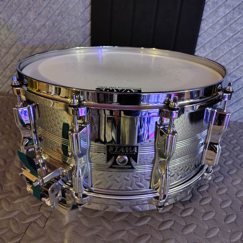 Vintage TAMA Mastercraft 8056 Steel Snare 1985/86 in Polished Mirror Chrome image 1