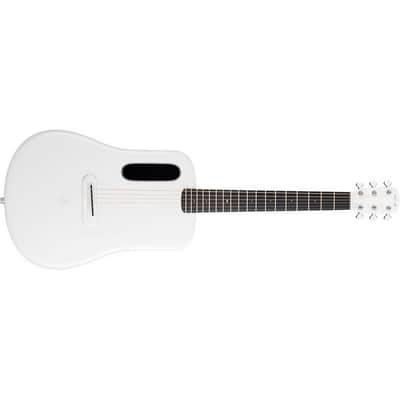 Lava Music L9210002 ME 4 Carbon Fiber 36” Acoustic / Electric Guitar With Gig Bag, Space White image 1