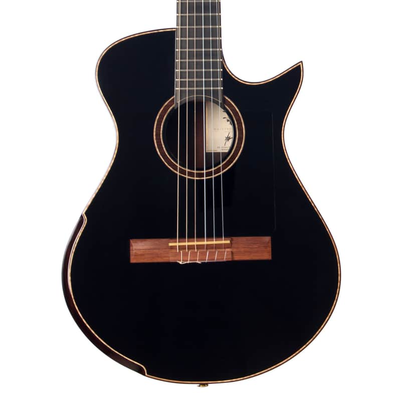 Maestro Guitars Crossover Series Vera - Black - Modern 00 Cutaway Nylon String - Custom Boutique Acoustic Guitar - NEW! image 1