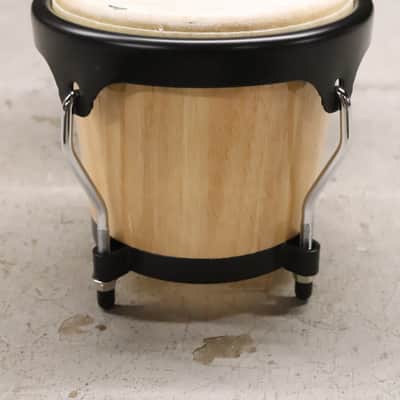 Latin Percussion LP Aspire Natural Oak Wood Finish Bongos 8” 6.75” image 3