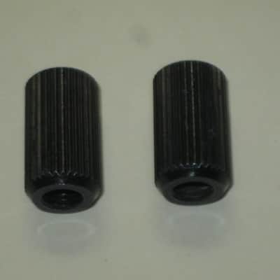 ONE pair of rarely used (rarely handled) Gibson BLACK GLOSS Finish STUDS (aka Mounting Pieces) and Black Finish ANCHORS (aka Inserts) for PTTP BLACK GLOSS Finish Stop Bar Tailpiece (Tailpiece NOT included) came off of a 2000 LP Gothic (NO guitar) image 14