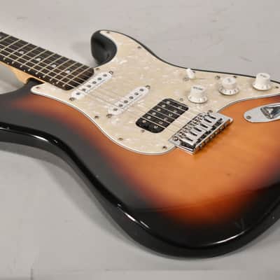 HSS Partscaster Strat Type Sunburst Finish Electric Guitar image 6