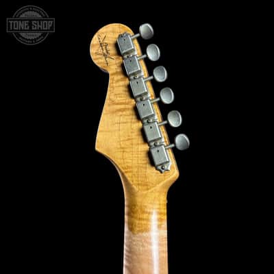 Fender Custom Shop TSG Exclusive ’63 Stratocaster Chambered 3-Tone Sunburst Journeyman Relic w/case CZ588375 image 8
