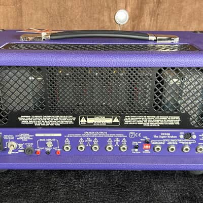 HEAD ONLY Victory Amps VX100 The Super Kraken - Purple chassis with purple tolex covering. image 6