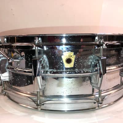 1967 Ludwig Supraphonic Snare Drum with “Supersensitive” strainer - Chrome image 11