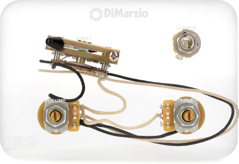 DiMarzio Prewired HH 5-way Super Switch Wiring Harness image 1