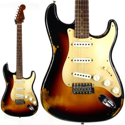 Fender Custom Shop LTD NAMM 59 Reissue Stratocaster Heavy Relic 2017 Roasted Neck 1959 Sunburst image 1