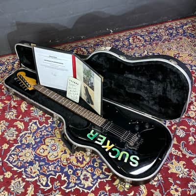 + New Video Fender Stratocaster Ex Gavin Rossdale Bush Black Humbucker Guitar + Case image 2