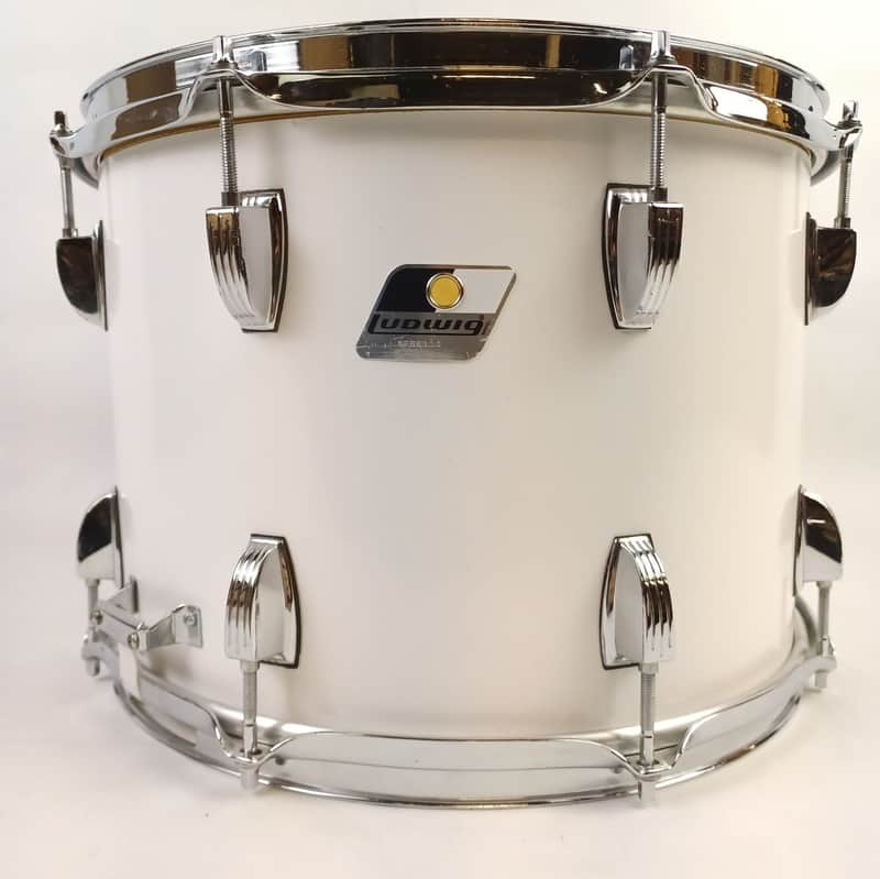 Ludwig 10x14"White Cortex Marching/Parade Snare Drum Rocker Black/White 4Ply P85 image 1