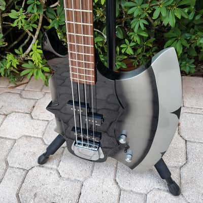 Cort KISS GENE SIMMONS Axe Bass *UNPLAYED* circa 2010 - Black and Silver image 3