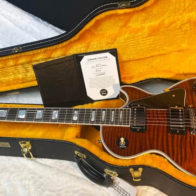 NEW! Gibson Dealer Select Custom Shop Les Paul Custom - Hand Picked AAA Figured Flame Top - Root Beer / Walnut Finish - Authorized Dealer - 9.4 lbs - G06950 image 13