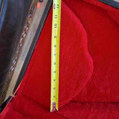 Hondo HardShell Case for a Mako Exotec XK-4 Electric Guitar, 1980s - Black/Red image 15