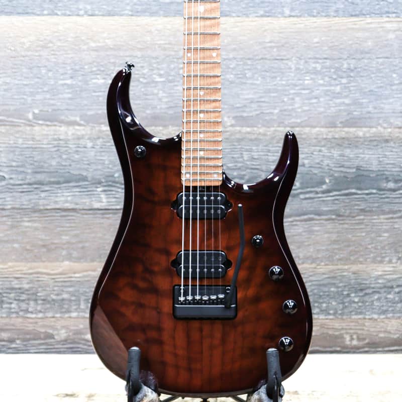 Ernie Ball Music Man JP15 John Petrucci Amber Waves Quilt Electric Guitar w/Case image 1