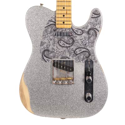 Fender Road Worn Brad Paisley Telecaster Silver Sparkle image 1