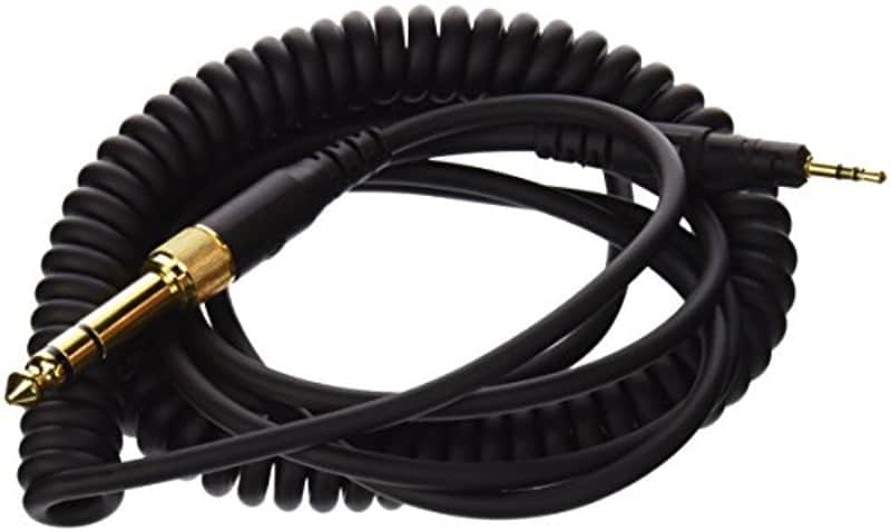Audio-Technica HP-CC Replacement Coiled Cable for M Series Headphones,Black image 1