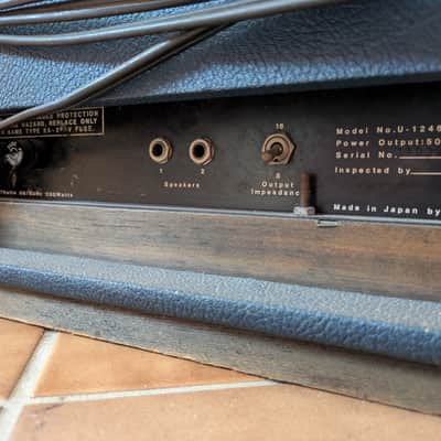 Vintage '60s-'70s Univox U-1246 Guitar/Bass Tube Amp image 6