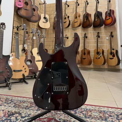 ESP LTD KS-7 QM ET DBSB, EverTune Ken Susi, Dark Brown Sunburst image 8
