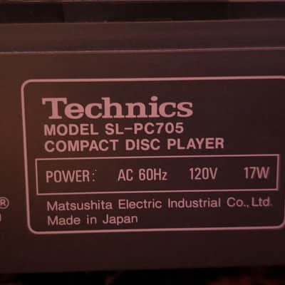 Technics 5 CD Changer Rotation Deck Carousel Player SL-PC705 1991 - Black image 9