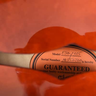 Gibson ES-335 60’s Reissue with Block Inlays 2012 Antique Cherry 1960 RI ES 335 image 8