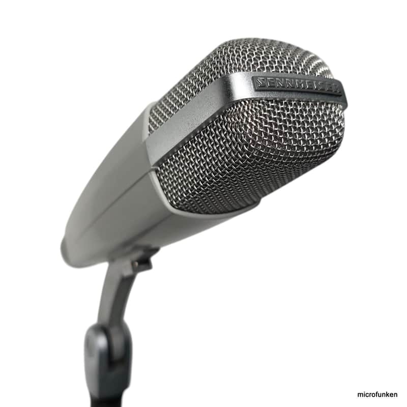 Sennheiser MD421-N 80s Vintage Dynamic Microphone. Clip. Case. Adapter Cable. MD421 image 1